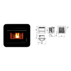 Recuperador de Calor a Pellets Cordoba Glass 12Kw - Ecoforest